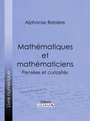 cover image of Mathématiques et mathématiciens